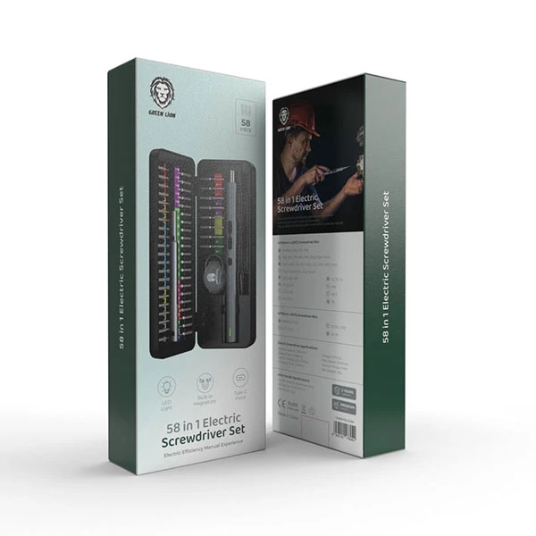 پیچ گوشتی شارژی گرین لاین مدل GN58IN1ELSD مجموعه 58 عددی