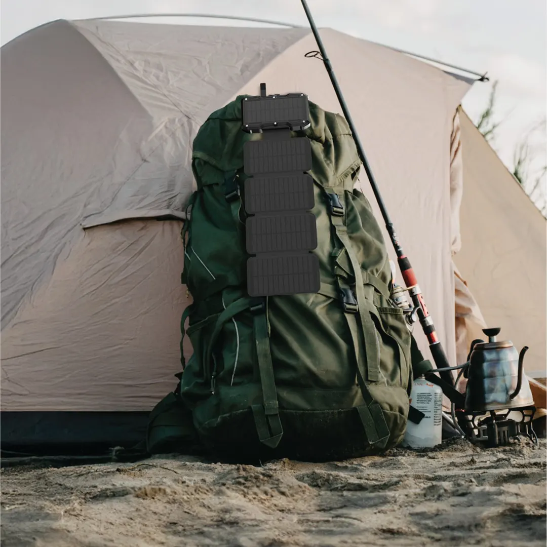 پاوربانک خورشیدی 5 پنلی 20000 میلی آمپر گرین لاین Solar 5-Panel